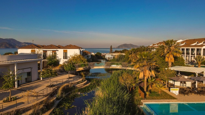 Genel Göl Köprü Ve Deniz Manzara